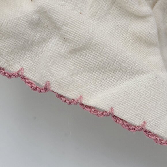 Vintage Quilted 90s 80s Throw Pillow Cottagecore Patchwork Design In Blue/Pink - Picture 11 of 13